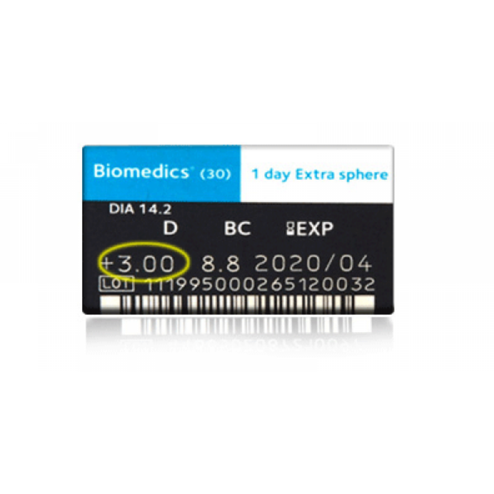 COOPERVISION BIOMEDICS 1 DAY EXTRA每日即棄隱形眼鏡_2
