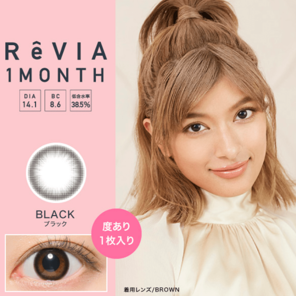 Candy Magic ReVIA CIRCLE｜每月即棄彩妝隱形眼鏡_2 (Black)