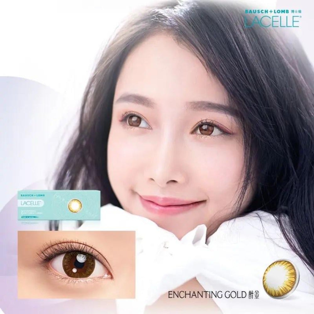 博士倫LACELLE 1 DAY | 大眼CON系列_4 (Enchanting Gold)