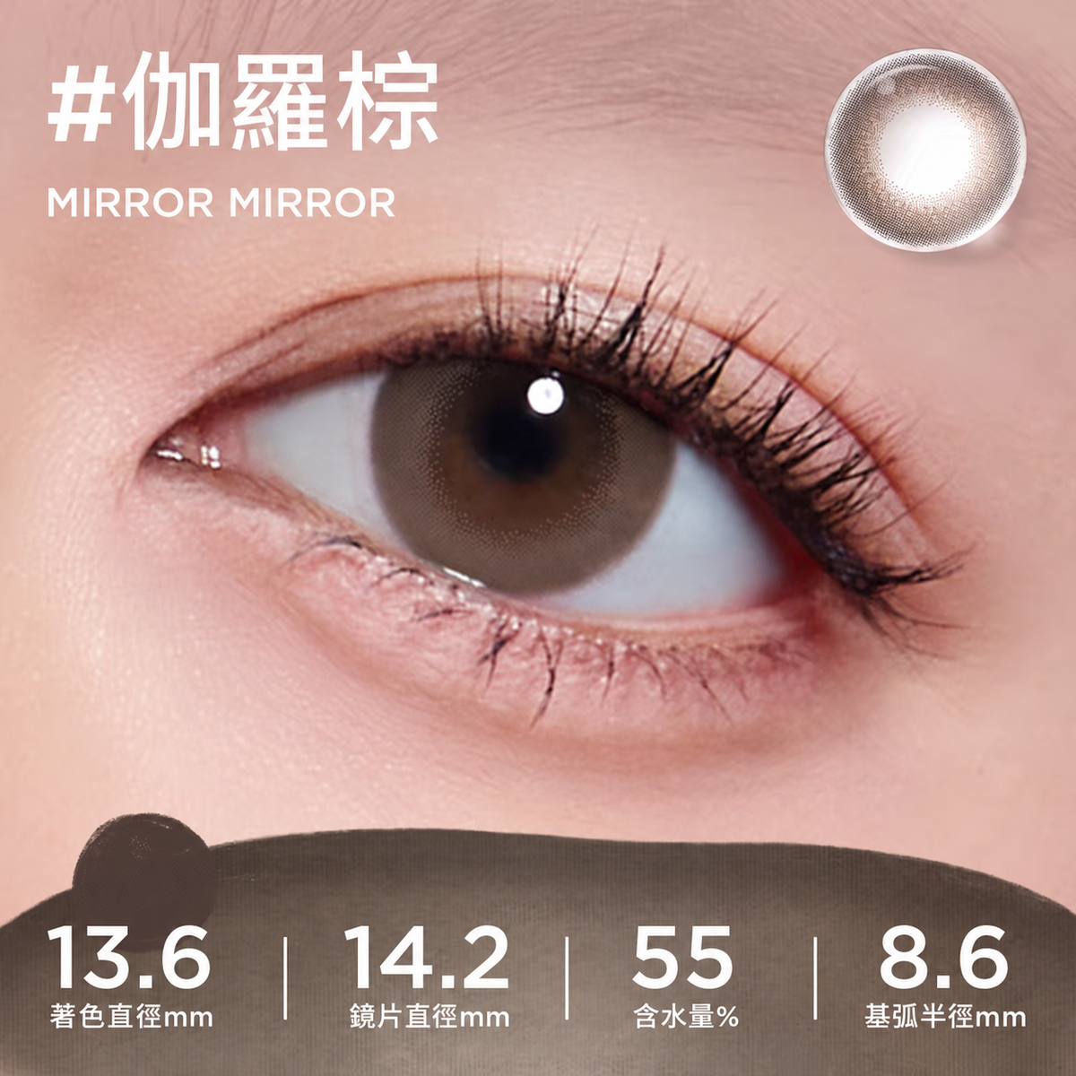 MOODY CLASSIC 1 DAY - MIRROR MIRROR 伽羅棕 | 10片