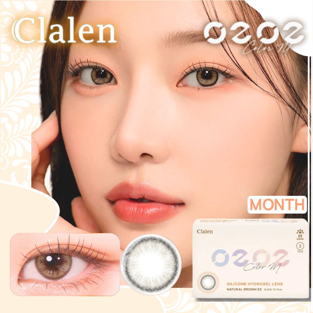 Clalen O2O2 Color M 月拋 | 兩片裝 | Natural Brown