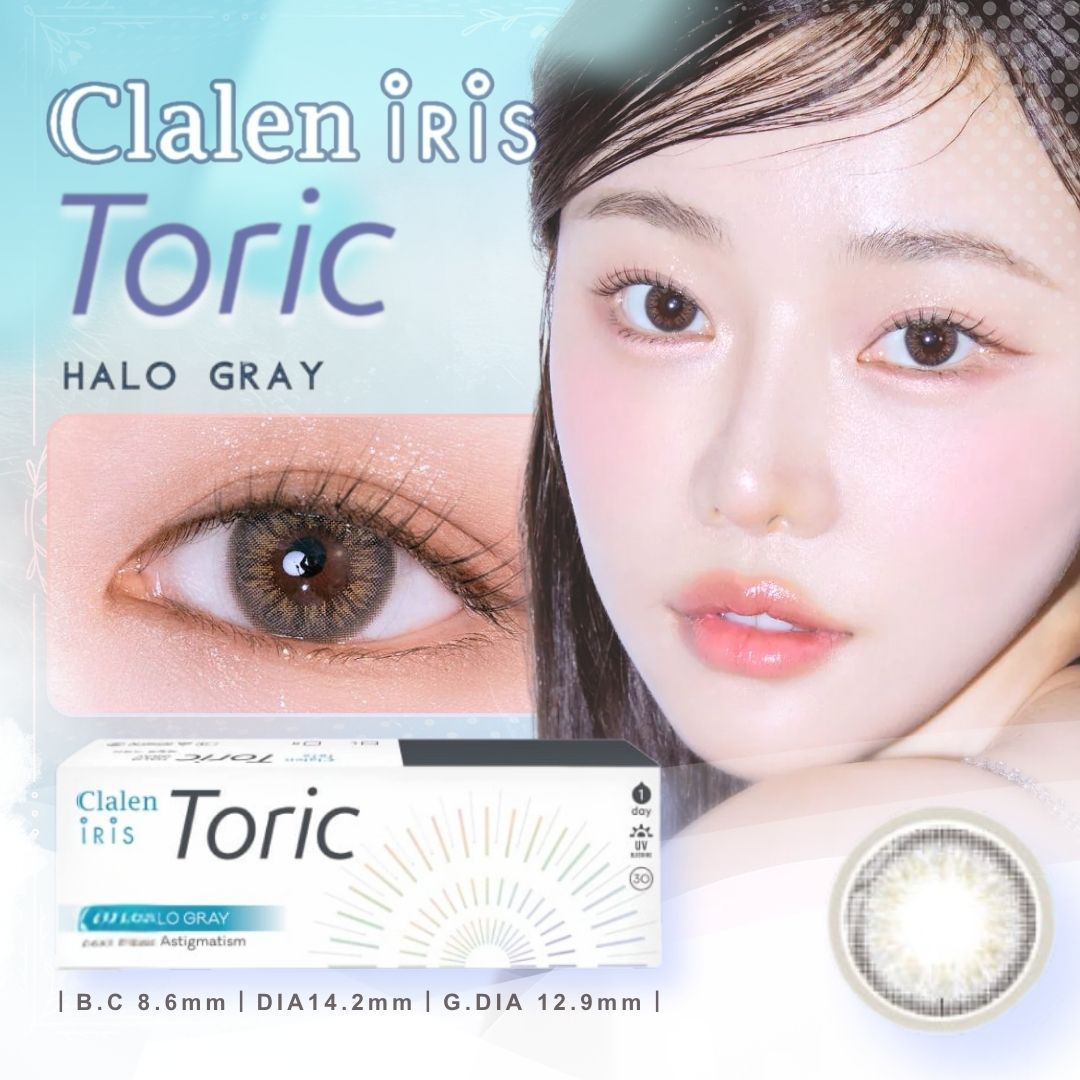 Clalen IRIS 1 Day Halo Gray Toric | 散光 | 日拋彩妝隱形眼鏡 30Pcs