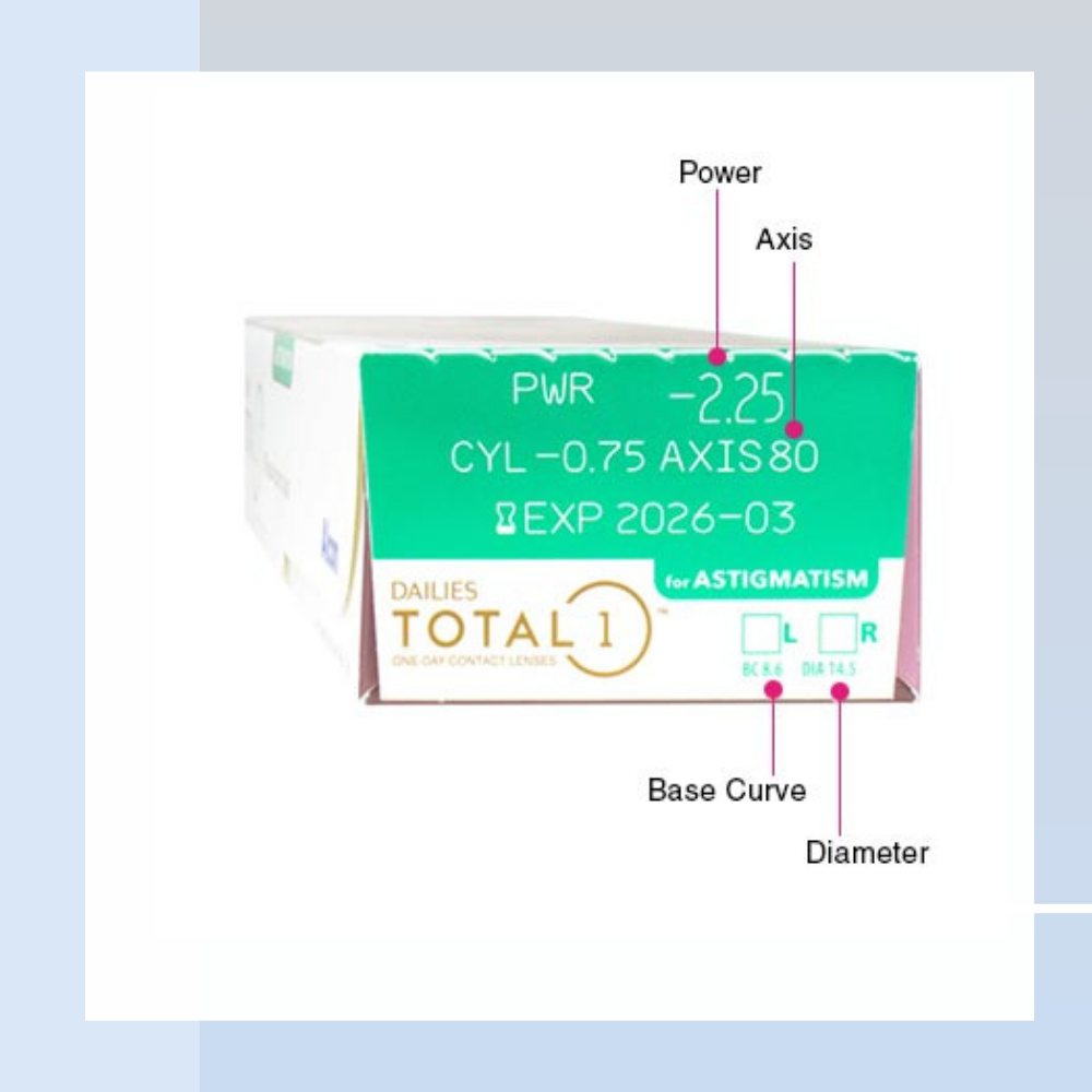 ALCON Dailies Total 1 for Astigmatism  *散光* 每日即棄型隱形眼鏡